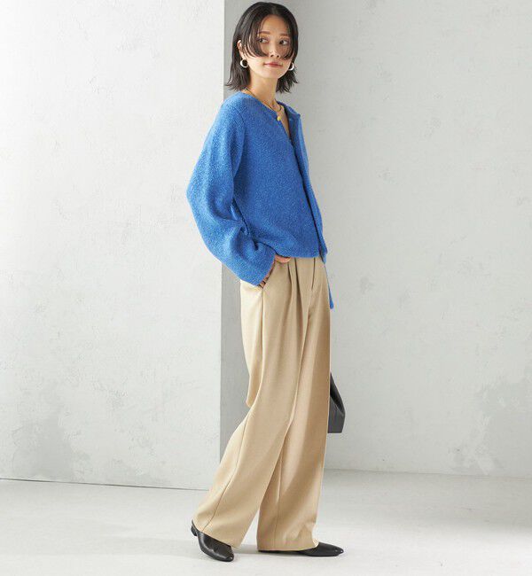 SHIPS for women「〈手洗い可能〉ミックス ヤーン ニット ジャケット」|カーディガン|