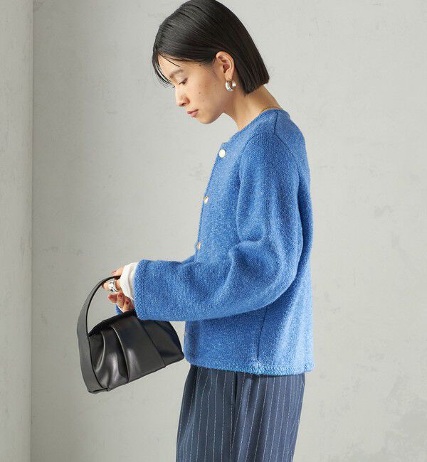 SHIPS for women「〈手洗い可能〉ミックス ヤーン ニット ジャケット」|カーディガン|