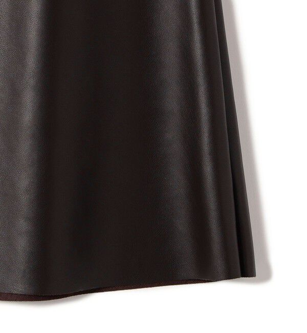 SHIPS for women「SHIPS Primary Navy Label:〈手洗い可能〉合皮 Aライン スカート」|スカート|