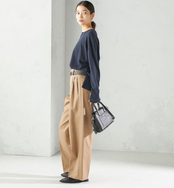 SHIPS for women「〈手洗い可能〉14G ウォッシャブル クルーネック ニット プルオーバー」|ニット・セーター|