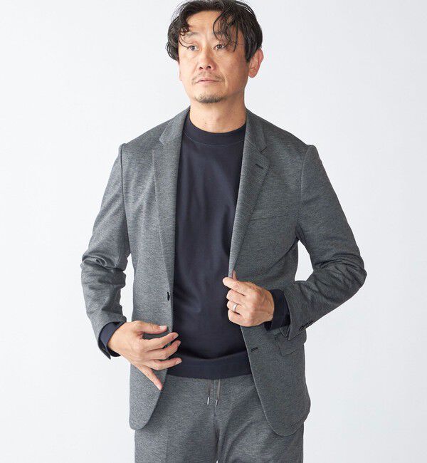 SHIPS「SHIPS:〈洗濯機可能〉アクティブ ジャージー ジャケット(セットアップ対応)」|テーラードジャケット|