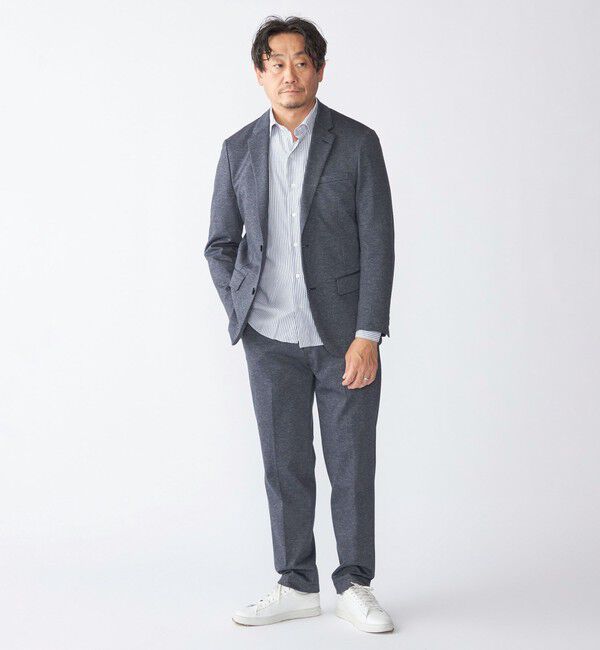 SHIPS「SHIPS:〈洗濯機可能〉アクティブ ジャージー ジャケット(セットアップ対応)」|テーラードジャケット|