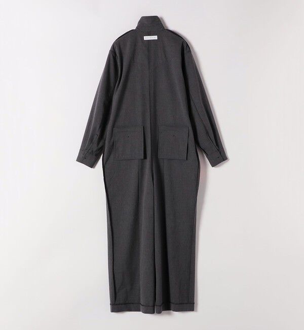 quaranciel「quaranciel:〈洗濯機可能〉レギュラーカラー ジャンプスーツ」|オールインワン|