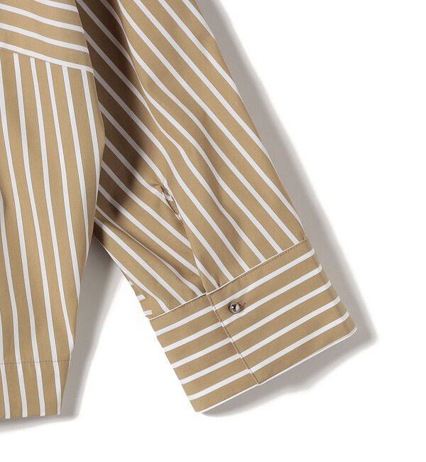 SHIPS for women「〈手洗い可能〉コットン ポリエステル ストライプ ドルマン 長袖 シャツ」|シャツ・ブラウス|