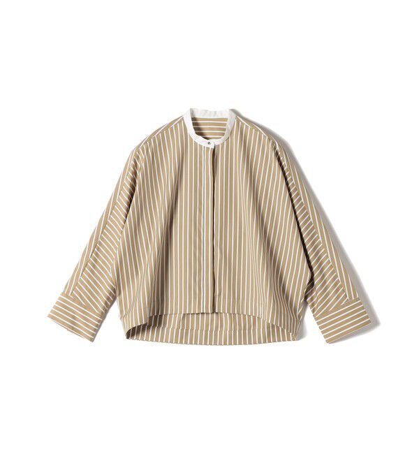 SHIPS for women「〈手洗い可能〉コットン ポリエステル ストライプ ドルマン 長袖 シャツ」|シャツ・ブラウス|