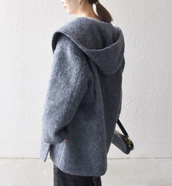 SHIPS any「SHIPS any: シャギー フーディー ガウン コート」|その他|