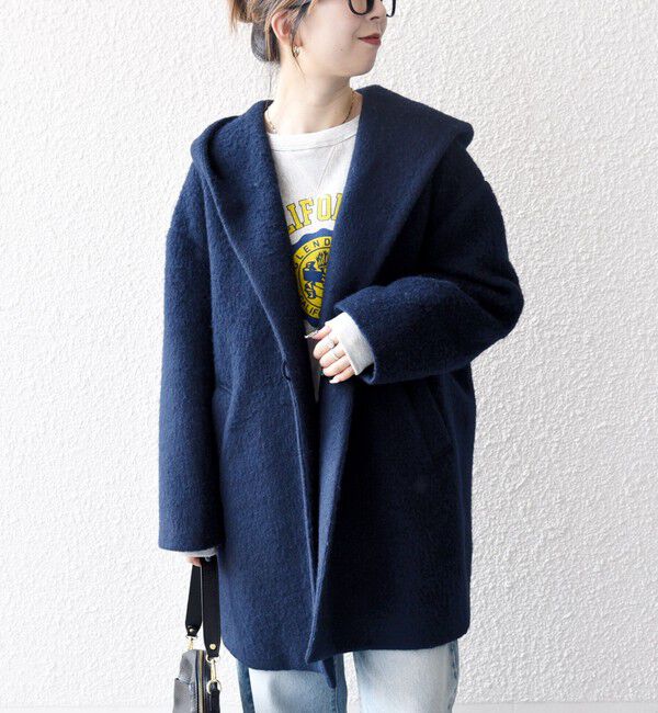 SHIPS any「SHIPS any: シャギー フーディー ガウン コート」|その他|