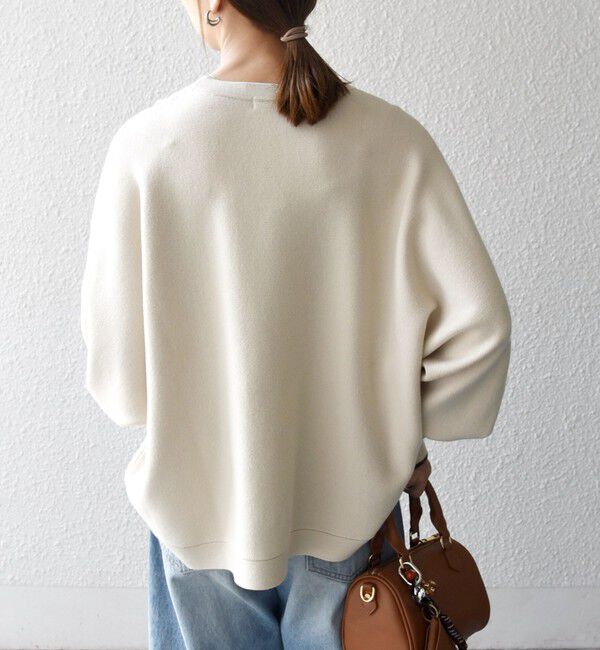 SHIPS any「SHIPS any:〈手洗い可能〉ダブルフェイス ボリュームスリーブ ニット プルオーバー」|ニット・セーター|