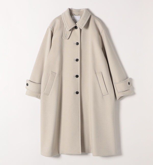 quaranciel「quaranciel: PURE WOOL スタンド & ステンカラー ロング コート」|ステンカラーコート|