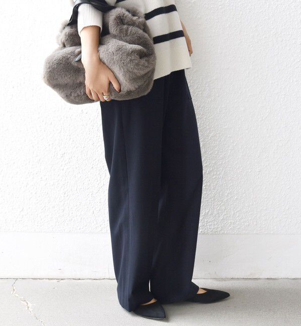 SHIPS for women「〈手洗い可能〉両面起毛 ポケット デザイン ドロスト パンツ」|その他|