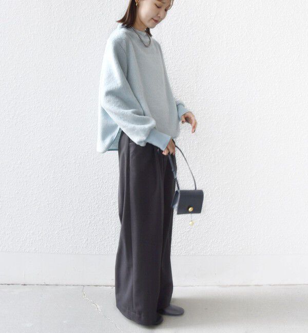 SHIPS for women「【WEB限定】〈手洗い可能〉バルフィー ロング シャギー ボトルネック プルオーバー」|ニット・セーター|