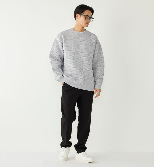 SHIPS Colors 「SHIPS Colors:〈洗濯機可能〉スポンジ メッシュ ニット◇」|ニット・セーター|