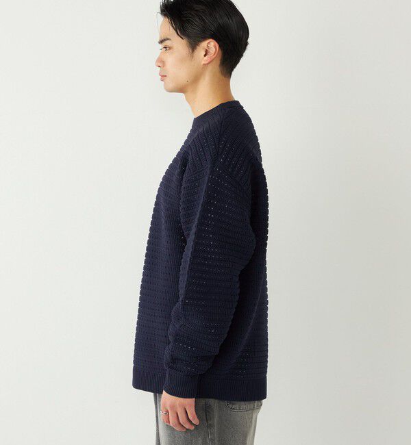 SHIPS Colors 「SHIPS Colors:〈洗濯機可能〉スポンジ メッシュ ニット◇」|ニット・セーター|