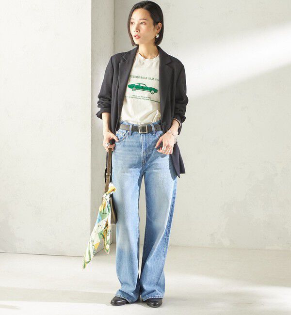 SHIPS for women「〈吸水速乾・手洗い可能〉麻調 ドンゴロス 2釦 ジャケット」|テーラードジャケット|