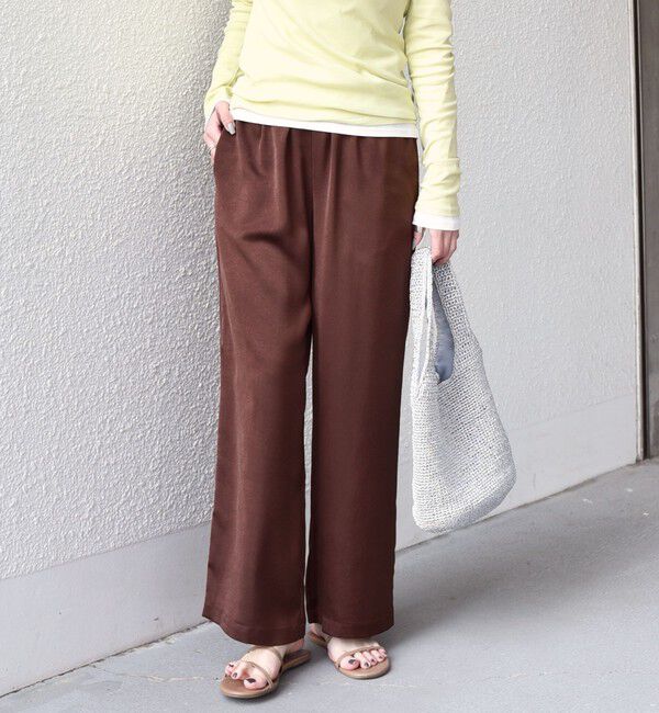 SHIPS Colors 「SHIPS Colors:〈手洗い可能〉ワッシャー サテン イージー パンツ◇」|その他|