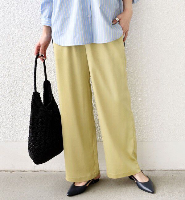 SHIPS Colors 「SHIPS Colors:〈手洗い可能〉ワッシャー サテン イージー パンツ◇」|その他|