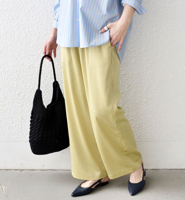 SHIPS Colors 「SHIPS Colors:〈手洗い可能〉ワッシャー サテン イージー パンツ◇」|その他|