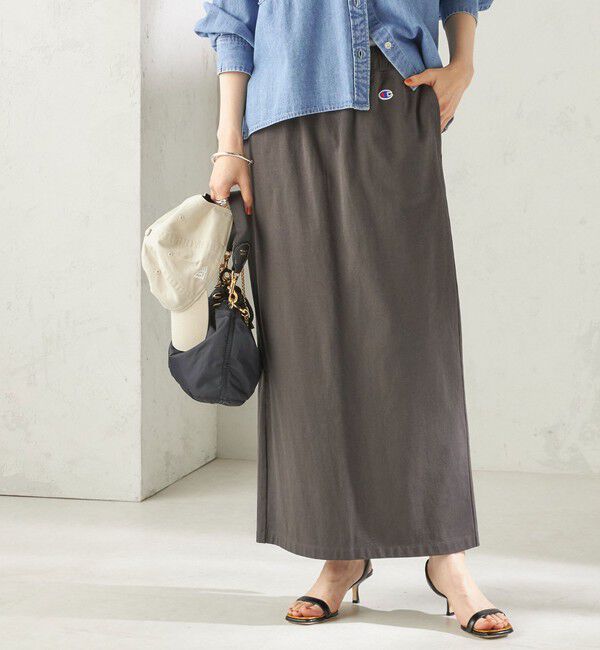 SHIPS for women「【一部WEB限定/ SHIPS別注】Champion: タイト スカート」|スカート|ダークグレー