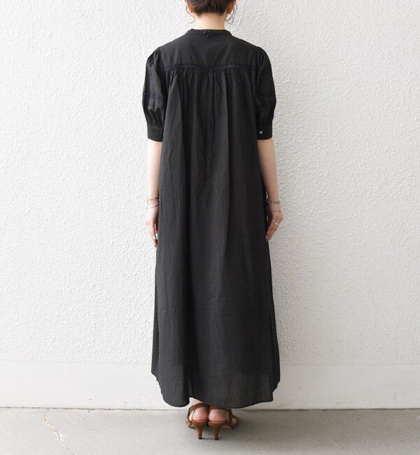 SHIPS any「《一部追加予約》SHIPS any:〈洗濯機可能〉キャンブリック レース ピンタック パフスリーブ ワンピース」|ワンピース|