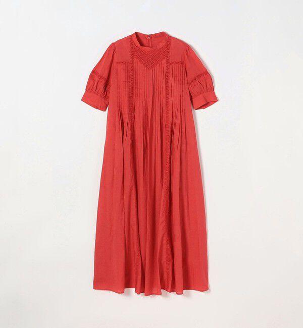 SHIPS any「《一部追加予約》SHIPS any:〈洗濯機可能〉キャンブリック レース ピンタック パフスリーブ ワンピース」|ワンピース|