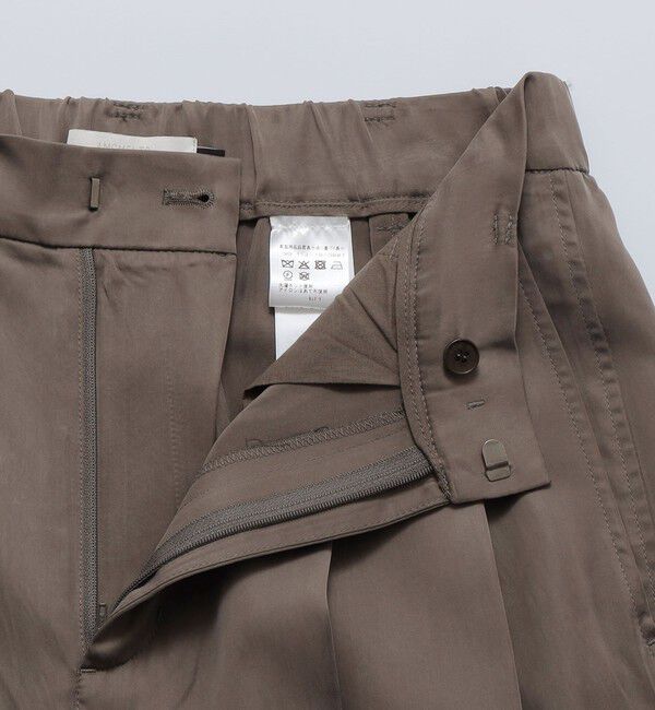 SHIPS「AMOMENTO: CUPRO 2TUCK WIDE PANTS」|スラックス|