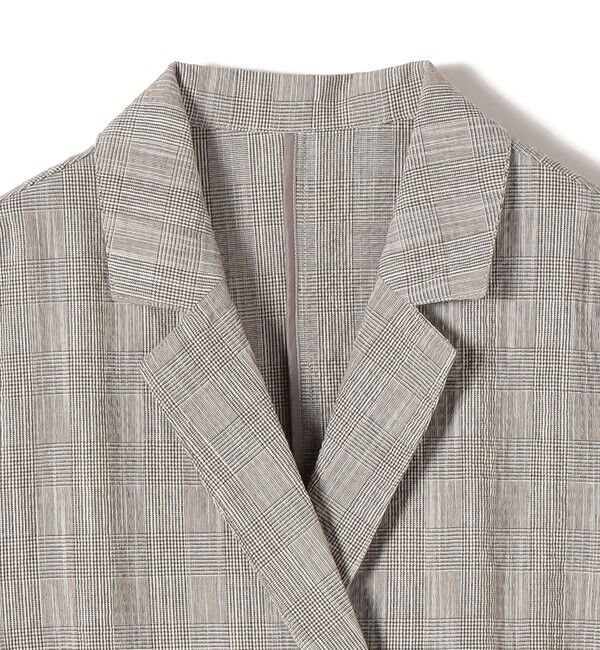 SHIPS Colors 「《予約》SHIPS Colors:〈手洗い可能〉バンピー スラブ ショートスリーブ ジャケット◆」|テーラードジャケット|