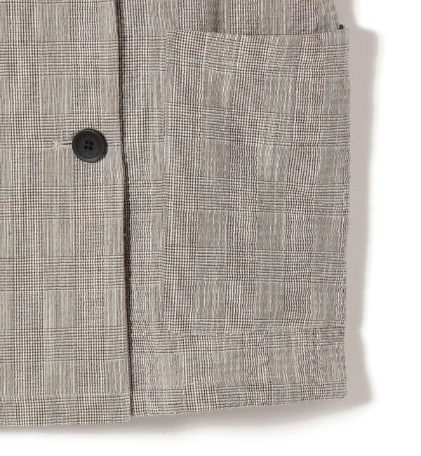 SHIPS Colors 「《予約》SHIPS Colors:〈手洗い可能〉バンピー スラブ ショートスリーブ ジャケット◆」|テーラードジャケット|