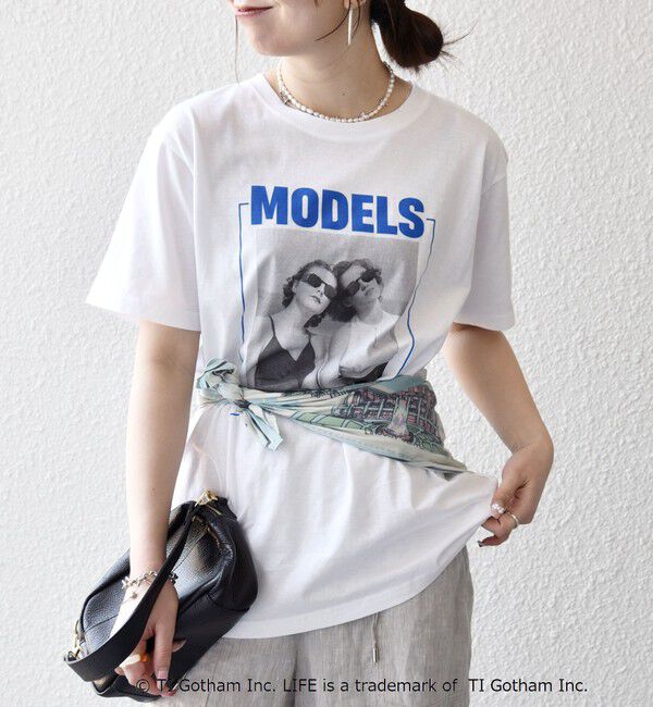 SHIPS any「GOOD ROCK SPEED:〈洗濯機可能〉LPC ロゴ フォト プリント TEE」|Tシャツ・カットソー|ホワイト