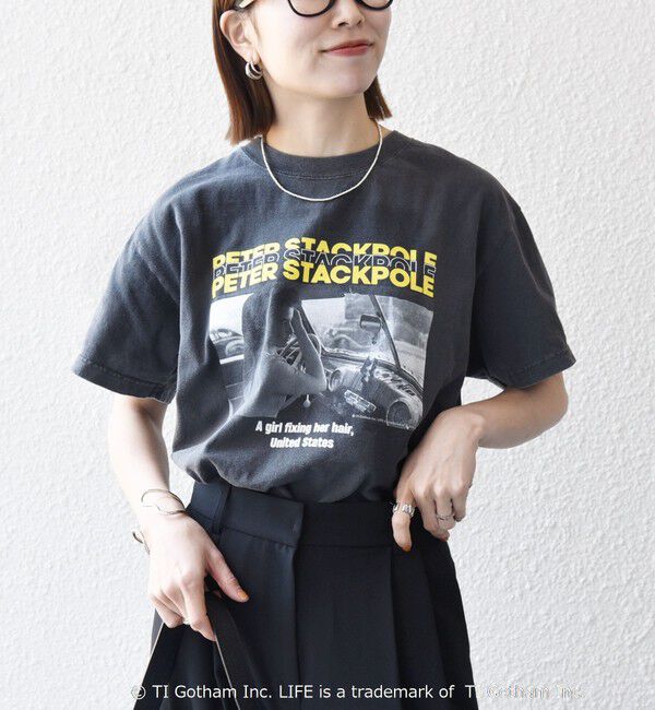 SHIPS any「GOOD ROCK SPEED:〈洗濯機可能〉LPC ロゴ フォト プリント TEE」|Tシャツ・カットソー|