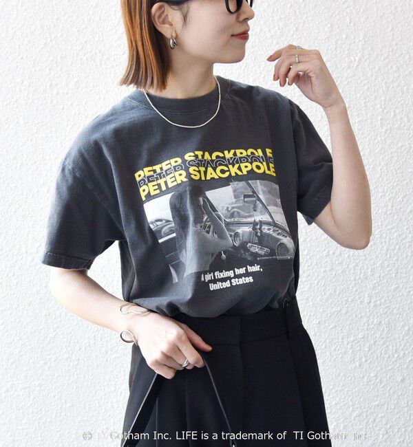 SHIPS any「GOOD ROCK SPEED:〈洗濯機可能〉LPC ロゴ フォト プリント TEE」|Tシャツ・カットソー|