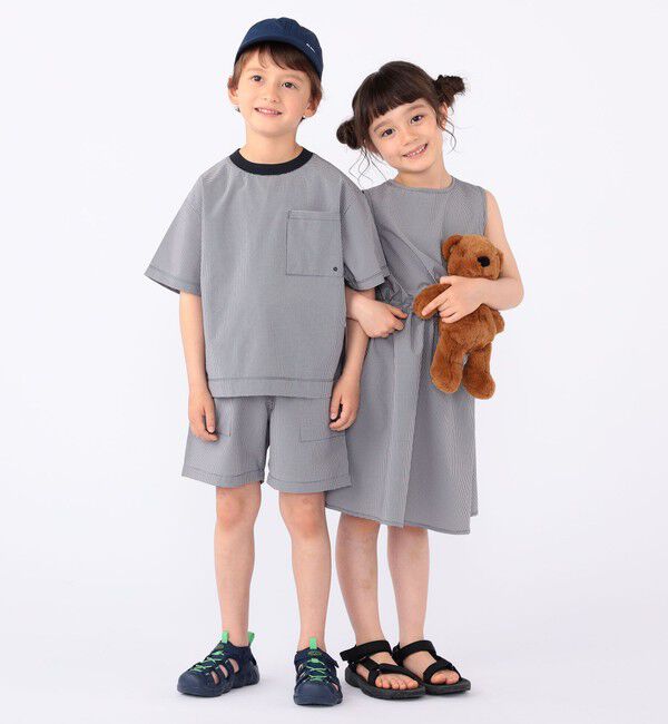 SHIPS KIDS「【SHIPS KIDS別注】ARCH&LINE:100～130cm / 〈家族おそろい〉SOLOTEX (R) Tシャツ」|Tシャツ・カットソー|