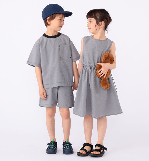 SHIPS KIDS「【SHIPS KIDS別注】ARCH&LINE:100～130cm / 〈家族おそろい〉SOLOTEX (R) Tシャツ」|Tシャツ・カットソー|