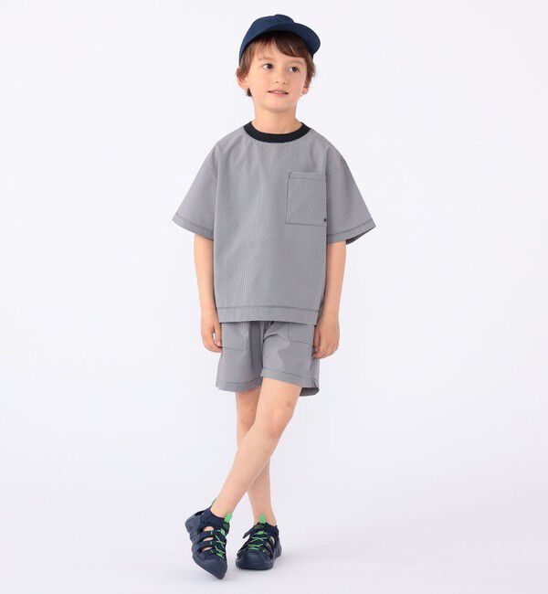 SHIPS KIDS「【SHIPS KIDS別注】ARCH&LINE:100～130cm / 〈家族おそろい〉SOLOTEX (R) Tシャツ」|Tシャツ・カットソー|