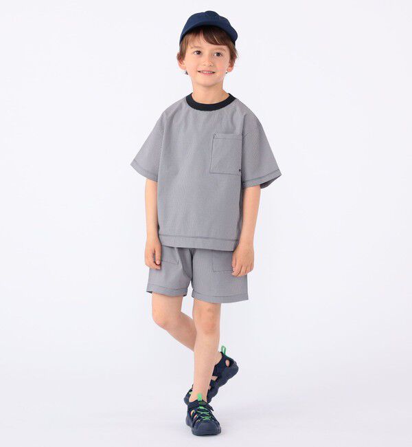 SHIPS KIDS「【SHIPS KIDS別注】ARCH&LINE:100～130cm / 〈家族おそろい〉SOLOTEX (R) Tシャツ」|Tシャツ・カットソー|