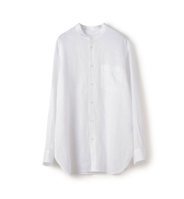 GALERIE VIE「リネン スタンドカラーシャツ」|シャツ・ブラウス|11 ホワイト