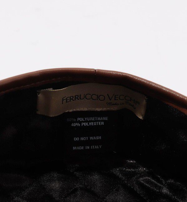 TOMORROWLAND GOODS「FERRUCCIO VECCHI レザーライクベレー帽」|ハンチング・ベレー帽|