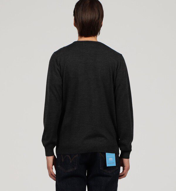 TOMORROWLAND MENS「ウールカシミヤシルク アーガイル クルーネックプルオーバー」|ニット・セーター|