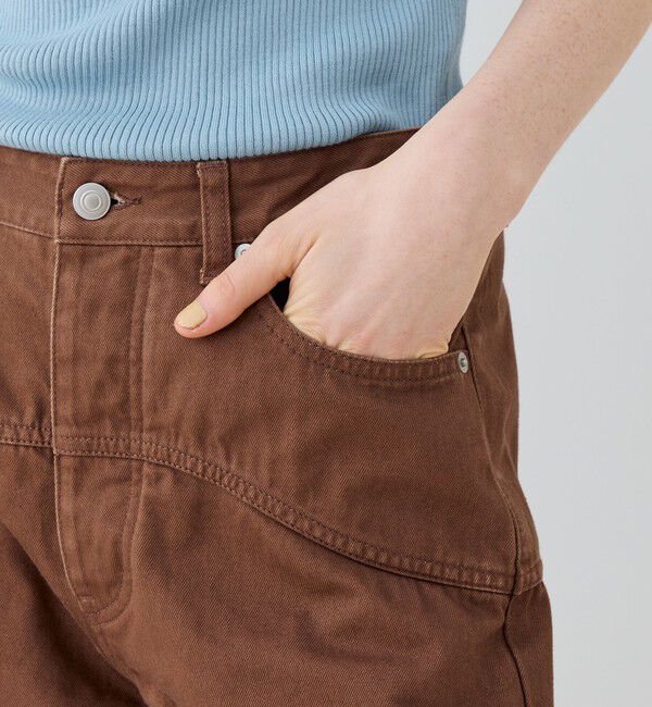 GALERIE VIE「サンフェードデニム ウェーブカーブパンツ」|デニム|