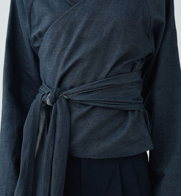 GALERIE VIE「デニムダンガリー ベルテッドシャツ」|シャツ・ブラウス|