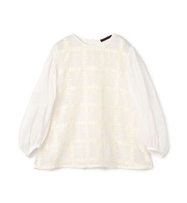 TOMORROWLAND collection「クロスフルール ペザントプルオーバー」|シャツ・ブラウス|11 ホワイト