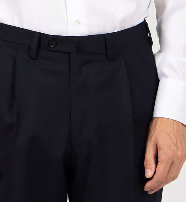 TOMORROWLAND MENS「ウールツイル 2プリーツスリムスラックス HORIZON TWILL E.Zegna」|スラックス|