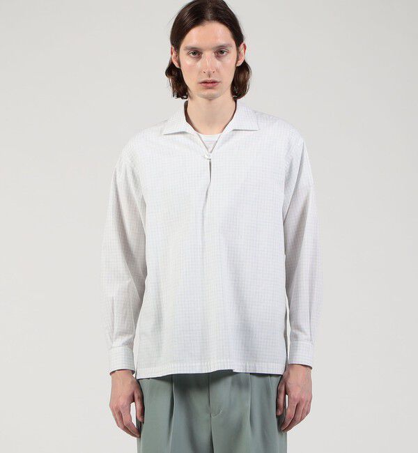 TOMORROWLAND MENS「コットン プルオーバーシャツ」|シャツ・ブラウス|