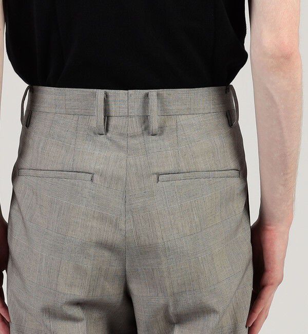 TOMORROWLAND MENS「ウールシルク 1プリーツ テーパードスラックス」|スラックス|