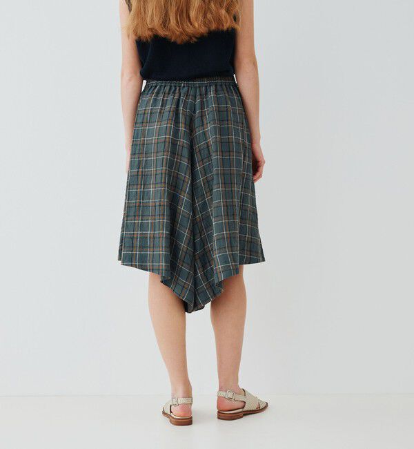 GALERIE VIE「ランダムリネン フレアハーフパンツ」|キュロット|