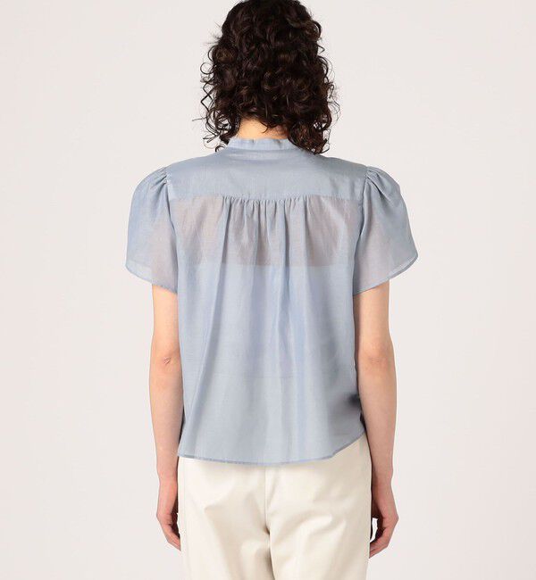 TOMORROWLAND collection「コットンシルクシャンブレー ペタルスリーブブラウス」|シャツ・ブラウス|