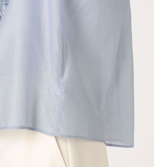 TOMORROWLAND collection「コットンシルクシャンブレー ペタルスリーブブラウス」|シャツ・ブラウス|