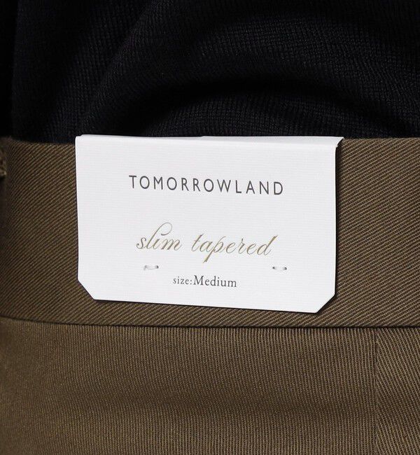TOMORROWLAND MENS「チノストレッチ スリムテーパードパンツ」|チノ|