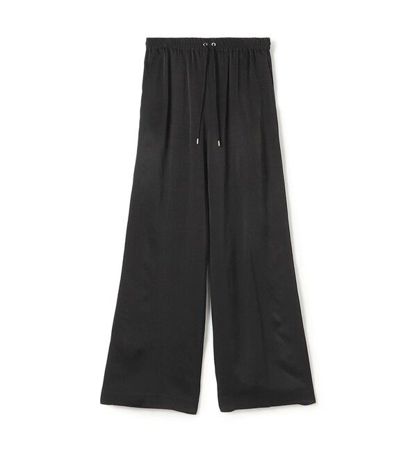 DES PRES「レーヨンサテン イージーストレートパンツ」|その他|19 ブラック