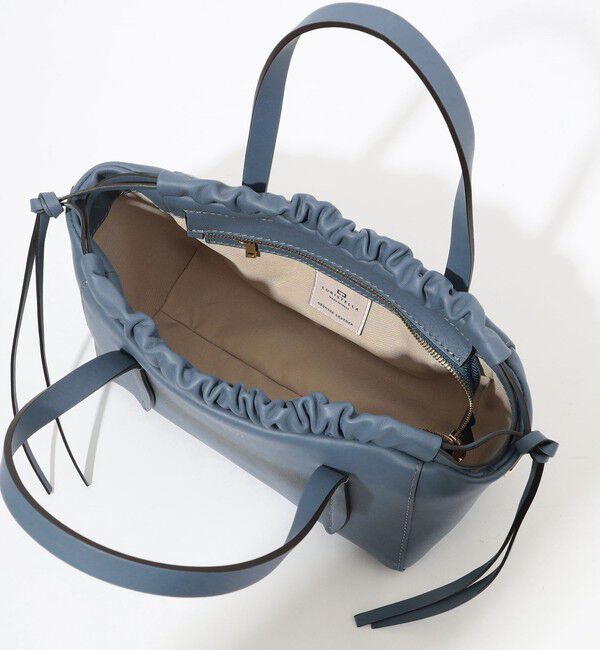 TOMORROWLAND GOODS「LORISTELLA ギャザー ショルダートート」|ハンドバッグ|