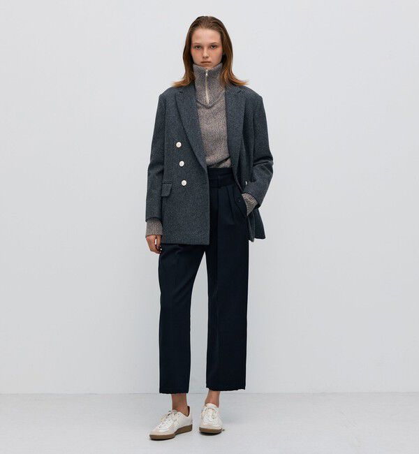 BACCA「ウールメルトン ジャケットコート」|テーラードジャケット|